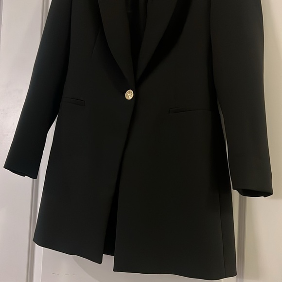 Zara one button long blazer/coat - Picture 4 of 9